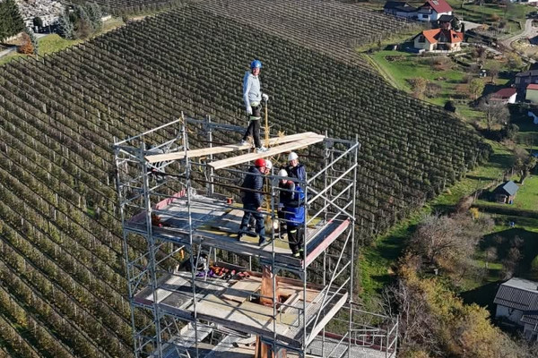 Z zvonika v Slovenski Bistrici veličastni prizori