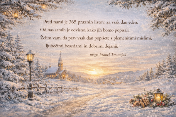 Pred nami je 365 praznih listov, za vsak dan eden! Srečno 2026!
