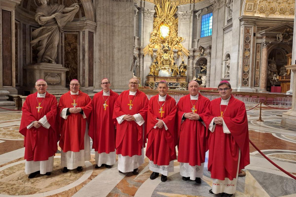 Škofje drugi dan maševali v baziliki sv. Petra