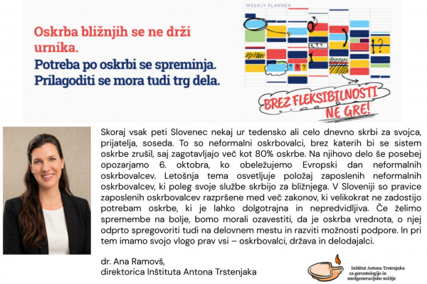Obeležujemo Evropski dan neformalnih oskrbovalcev