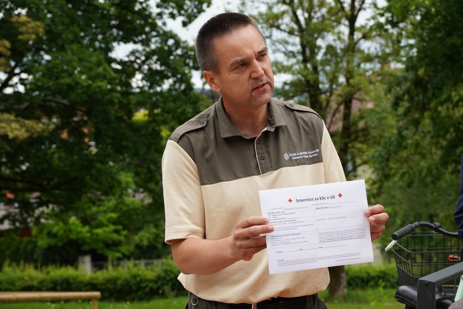 Roman Črnič iz Zavoda za gozdove Slovenije