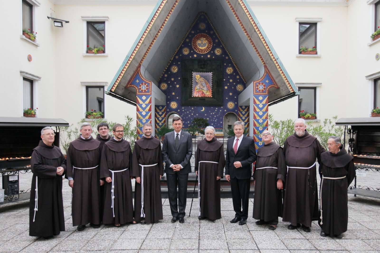 Pahor s frančiškani na Brezjah