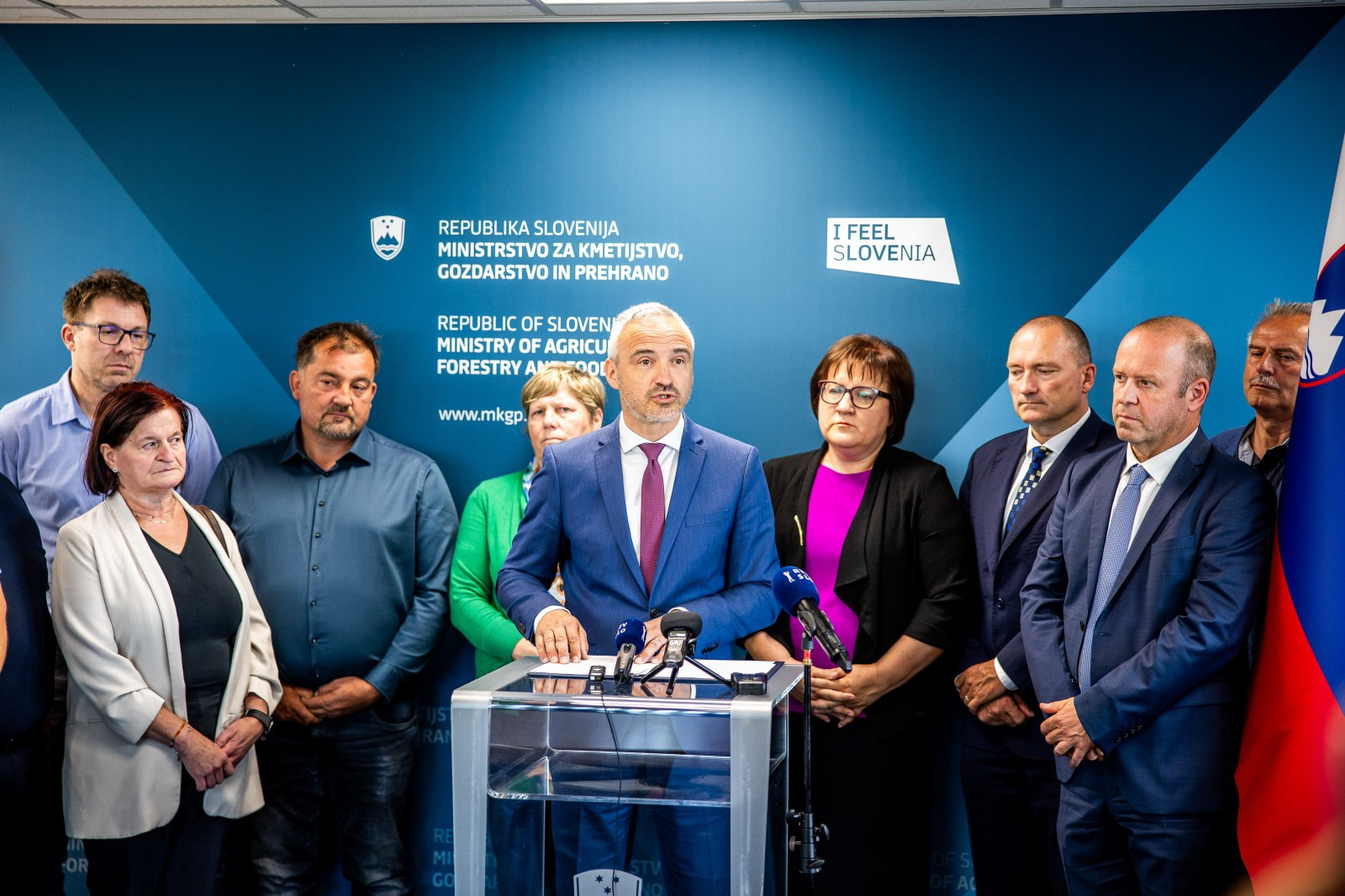 Minister za kmetijstvo Janez Cigler Kralj z deležniki v kmetijstvu