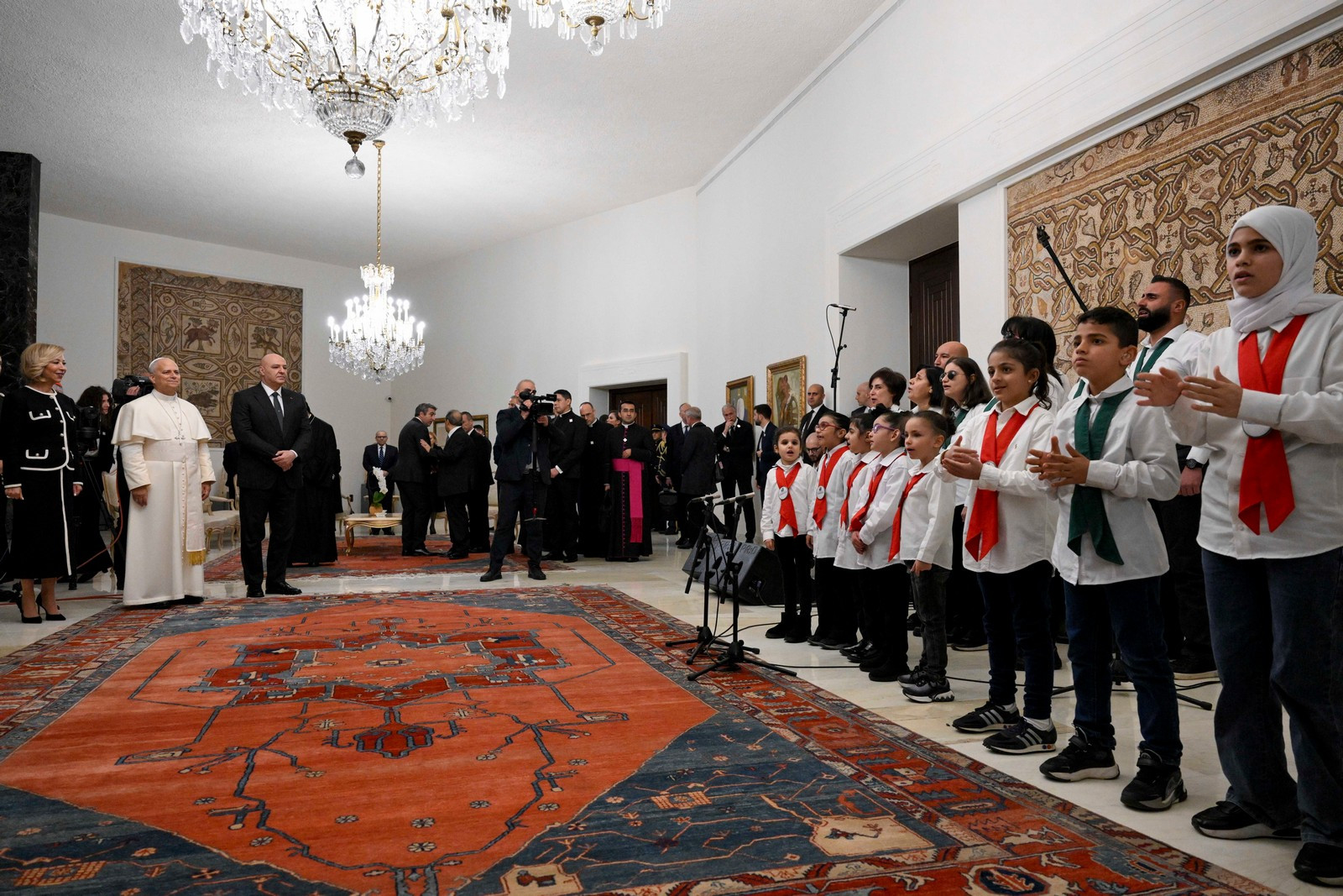 Sprejem pri predsedniku republike Josephu Aounu 