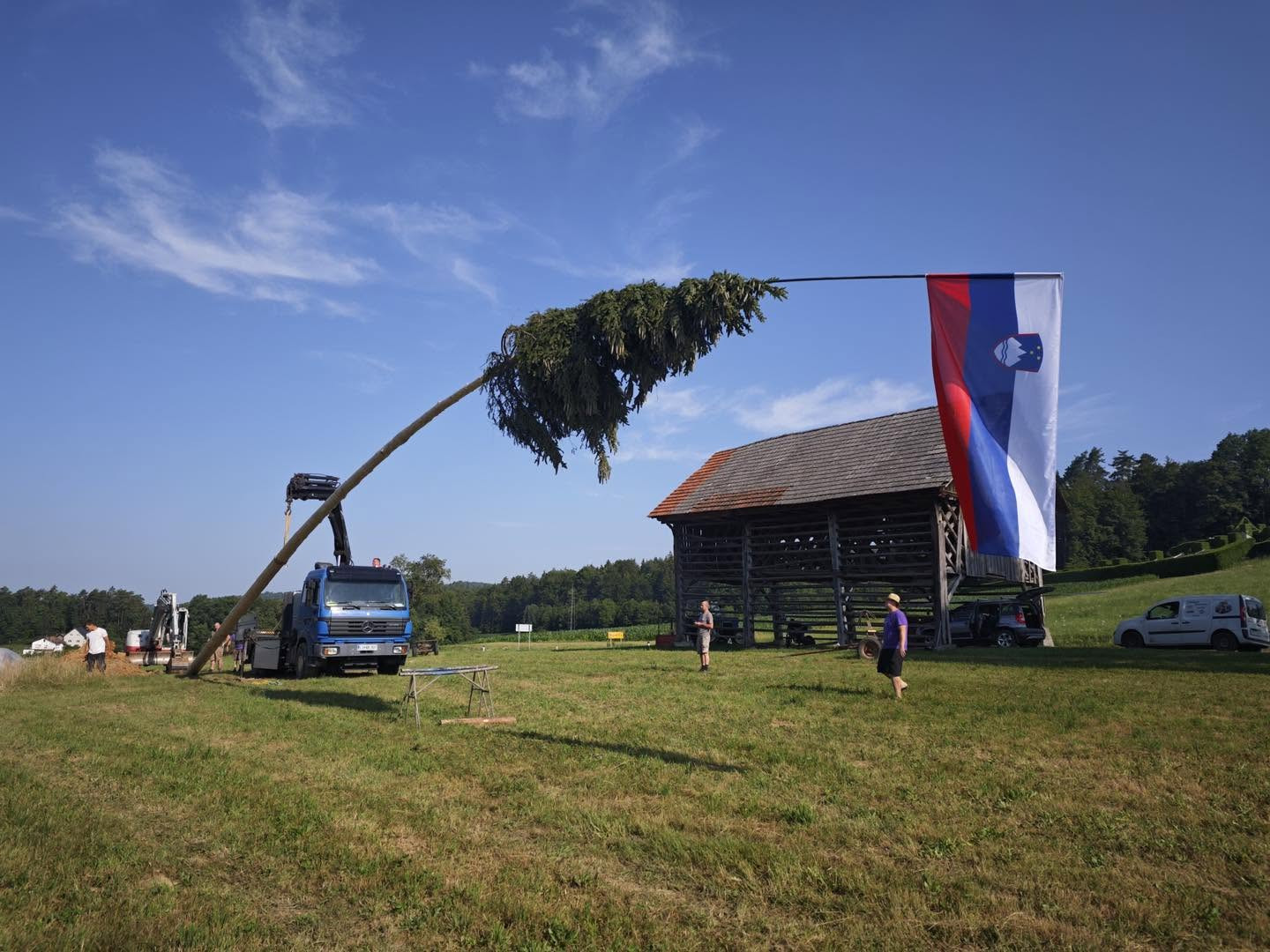 Mlaj s slovensko zastavo