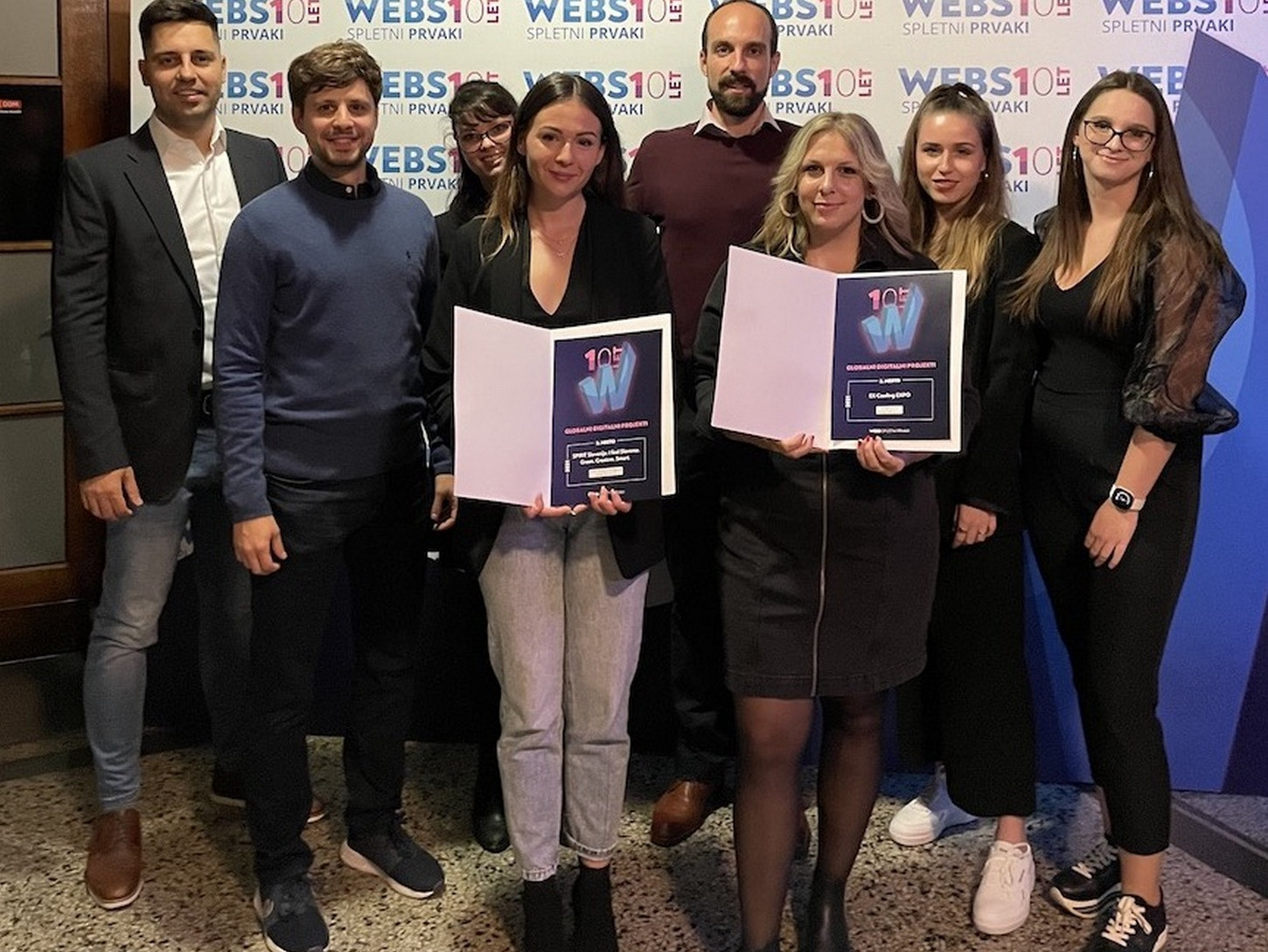V ekipi se lahko pohvalijo s kar dvema WEBSI nagradama v kategoriji Globalni digitalni projekti 