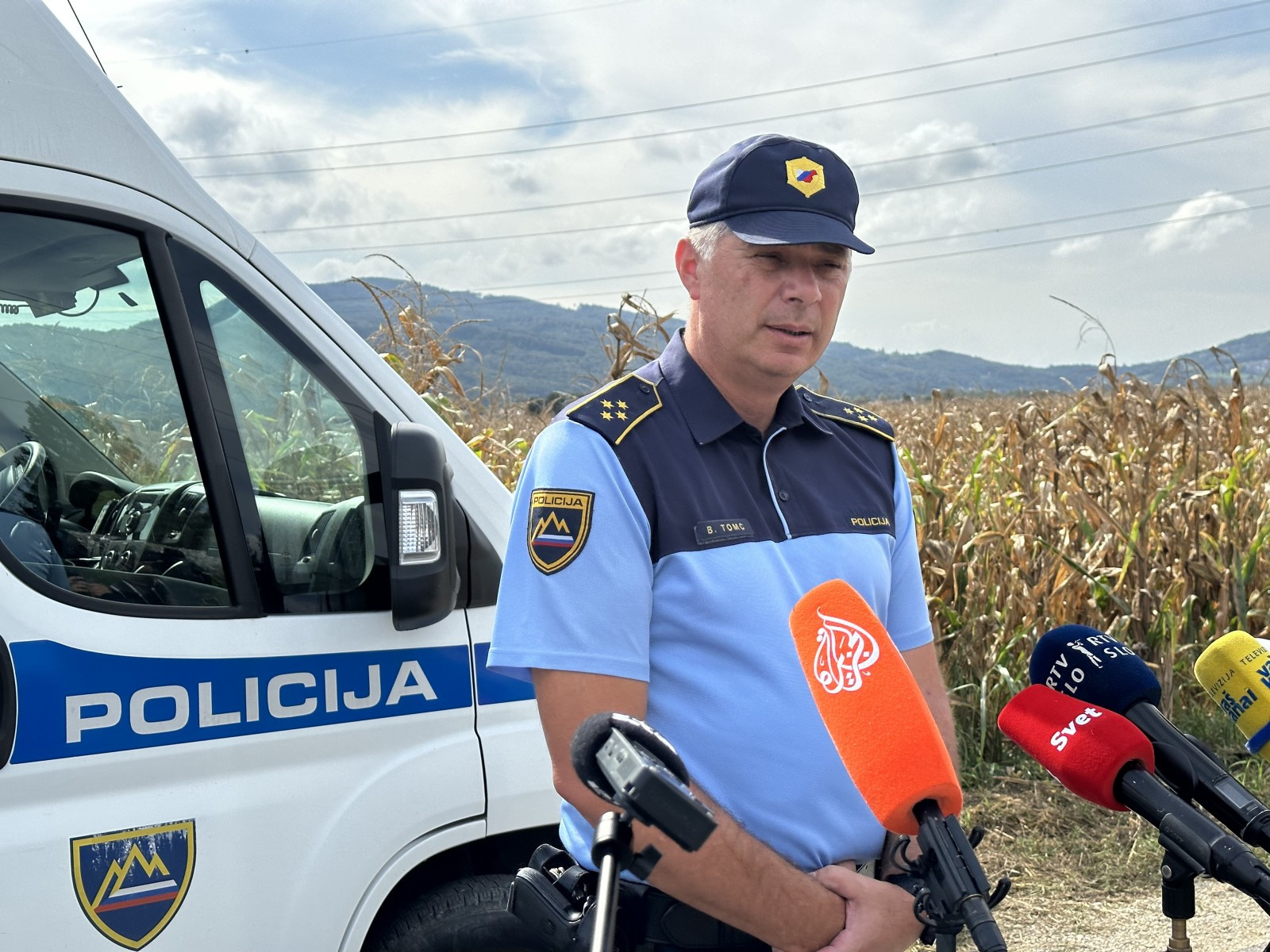 Vodja oddelka za državno mejo in tujce na PU Novo mesto Bojan Tomc