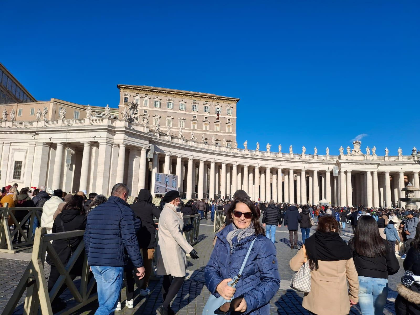 s. Božena Kutnar na trgu sv. Petra