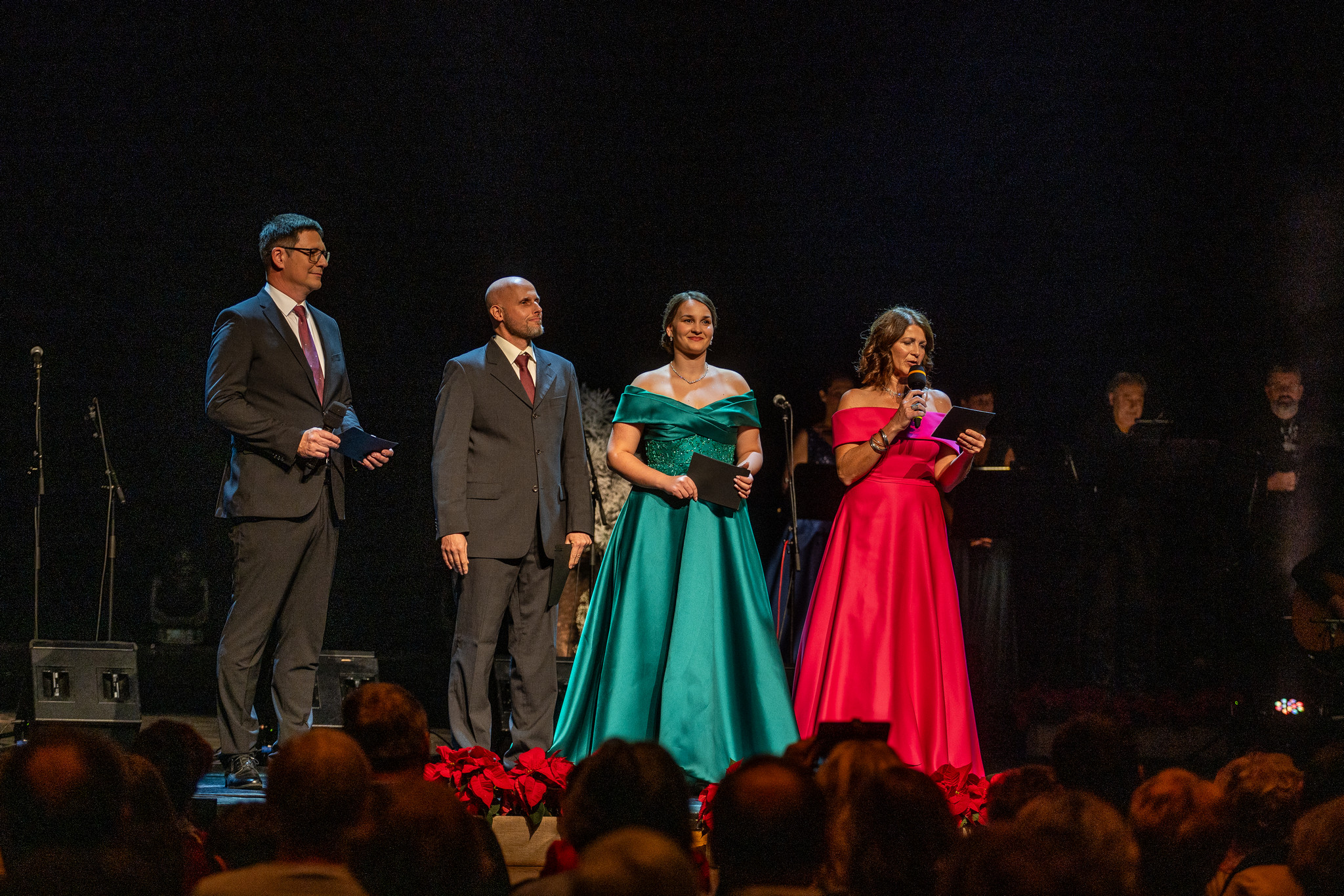 Radijski voditelji Matjaž, Blaž, Maja in Nataša