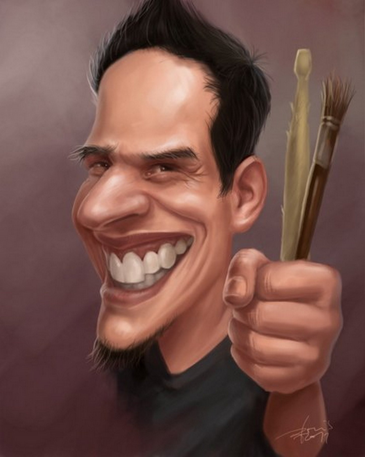 Tako se vidi karikaturist Boris Oblak ... 