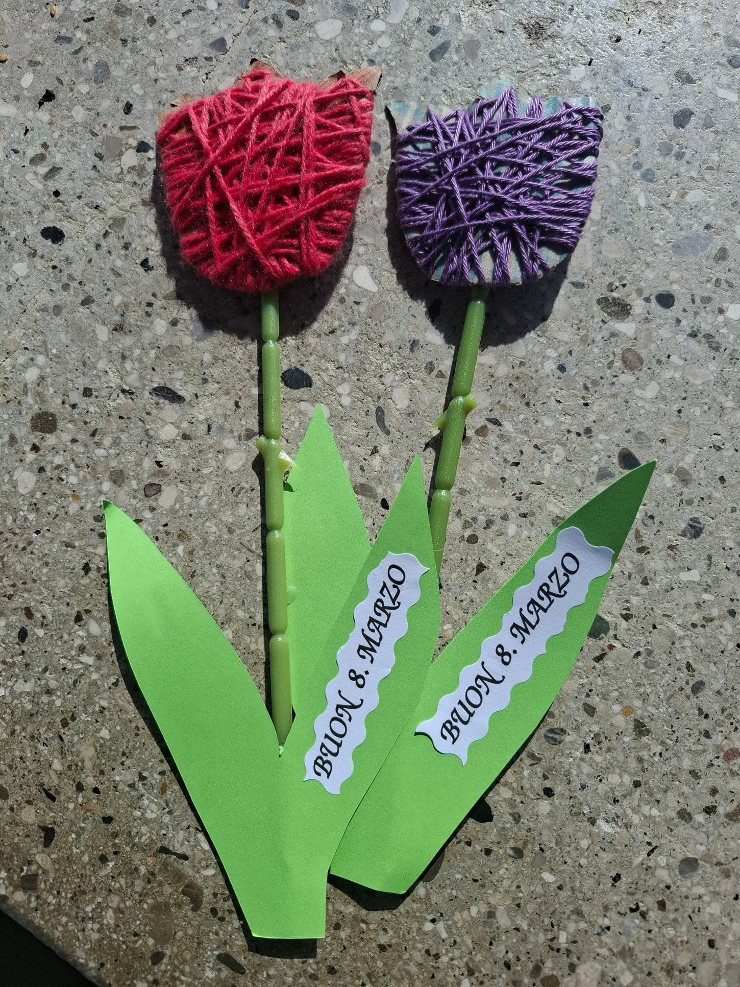 Šopek, ki so ga izdelali otroci za pomladno tradicionalno akcijo v sklopu dejavnosti središča Rotunda