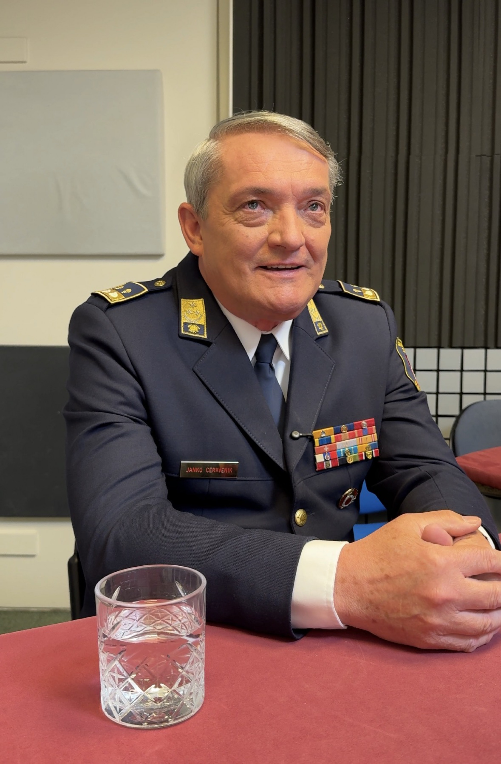 Predsednik Gasilske zveze Slovenije Janko Cerkvenik