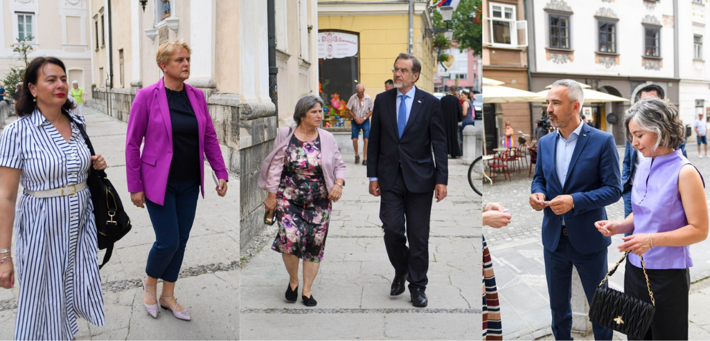 Anja Bah Žibert, Jelka Godec, Lojze Peterle, Janez Cigler Kralj