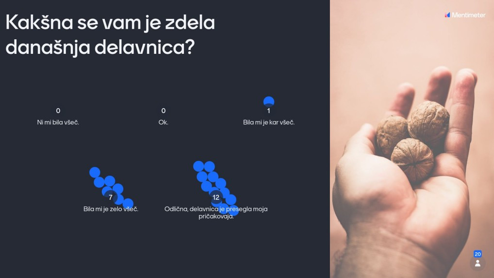 Odzivi na dosedanje delavnice so odlični!