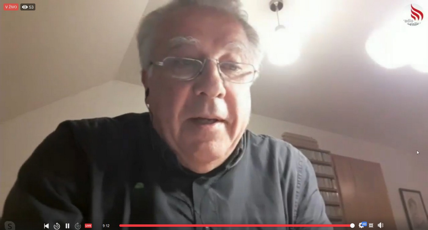 Marko Fink s pomočjo Skypa gost  2. misijonskega pogovornega večera