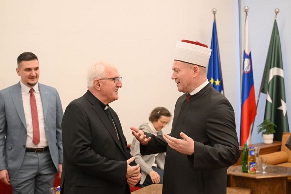 Nadškof Stanislav Zore in mufti Nevzet Porić