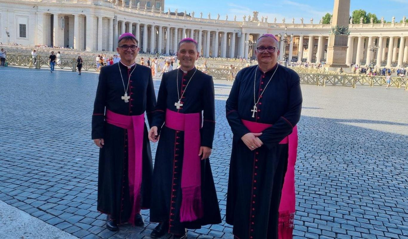 Škofje Matjaž, Saje in Štumpf v Vatikanu