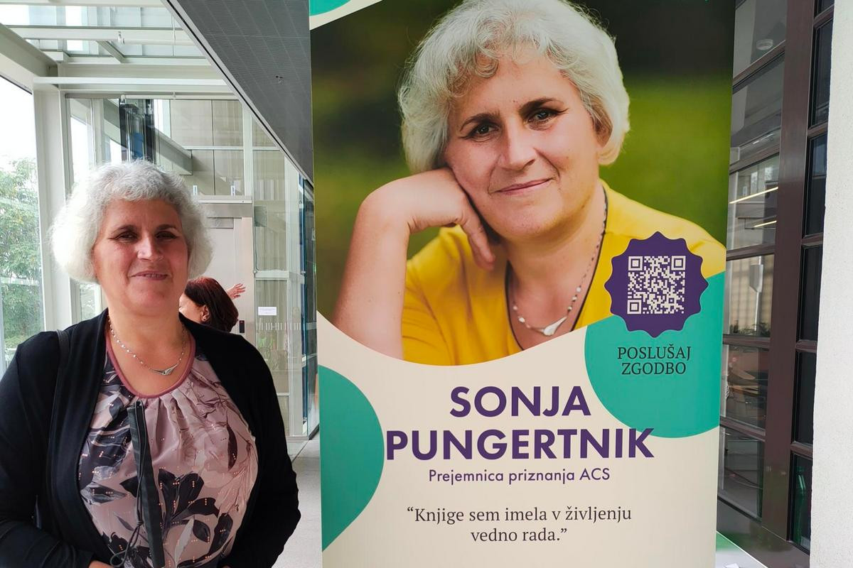 Sonja Pungertnik kljub slepoti živi polno življenje