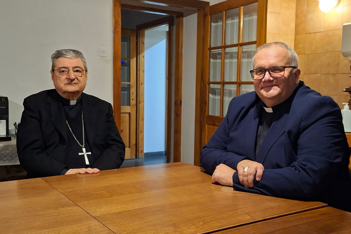 Nuncij Luigi Bianco in škof Peter Štumpf