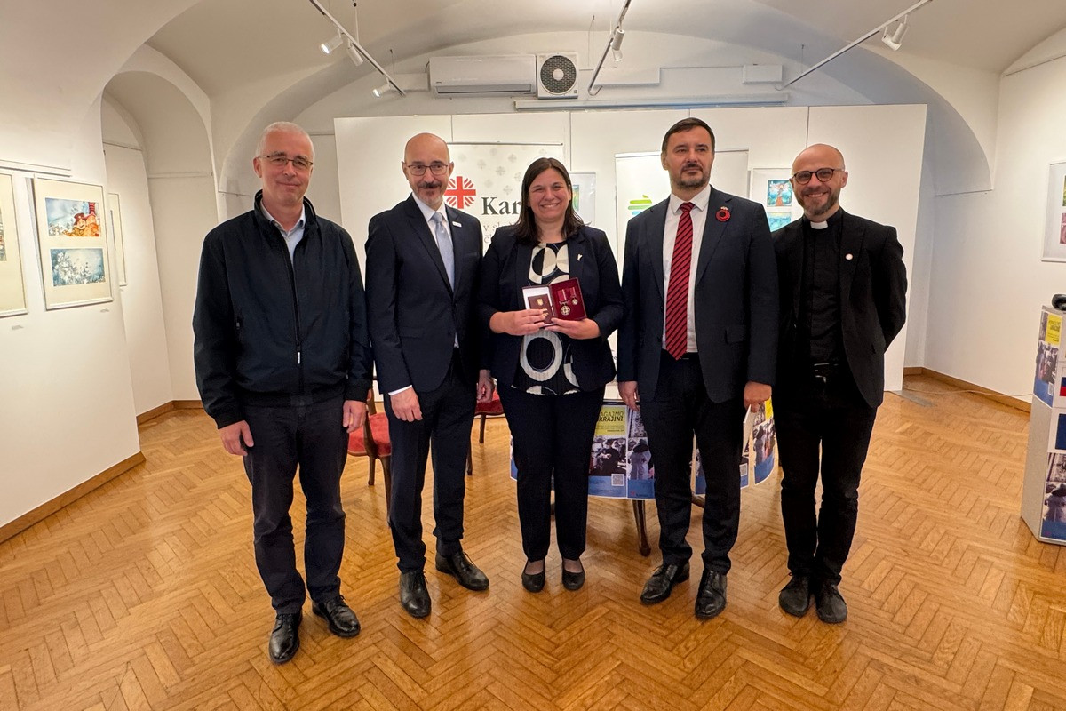 Peter Tomažič, Edvin Skrt, Jana Lampe, Petro Beshta in Vyacheslav Grynevych