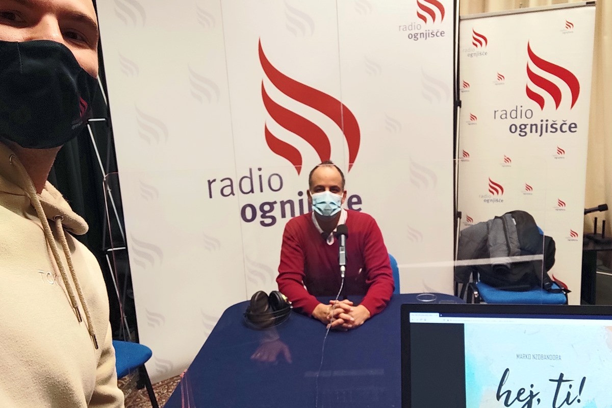 Voditelj Andrej Jerman in gost Marko Nzobandora