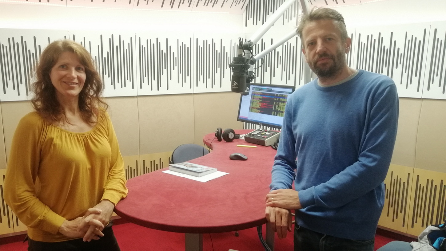 V studiu Radia Ognjišče Nataša Ličen in Marko Roblek