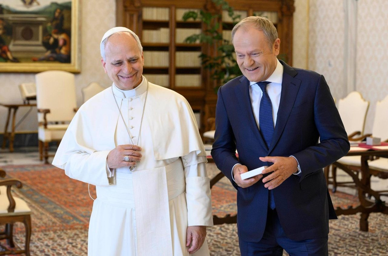 Leon XIV. in Donald Tusk
