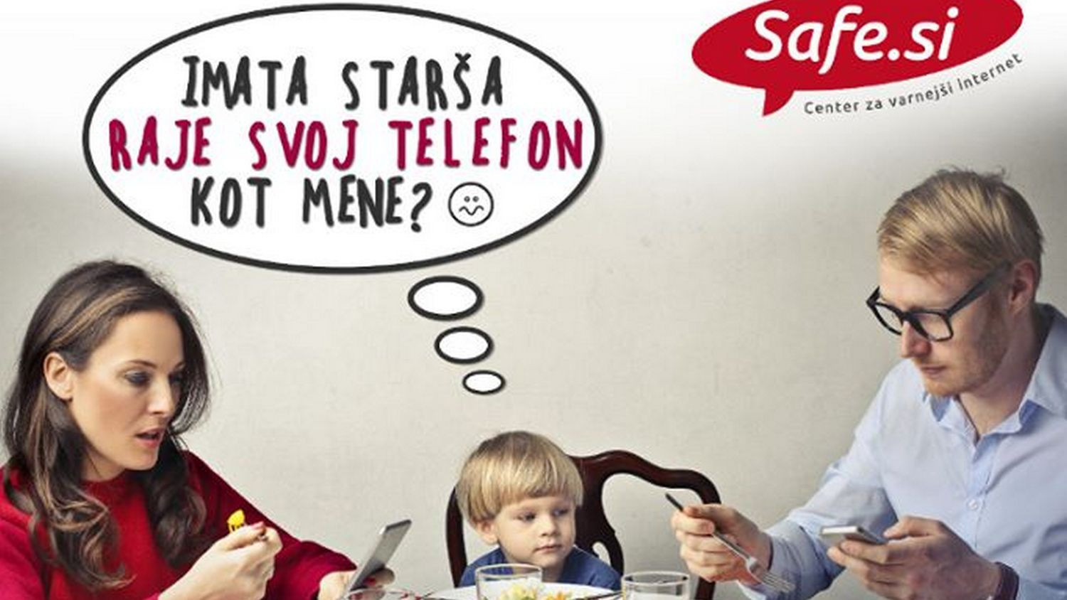 Pomenljivo slikovno sporočilo s Safe.si ob letošnjem mesecu osveščanja o varni rabi interneta in mobilnih telefonov