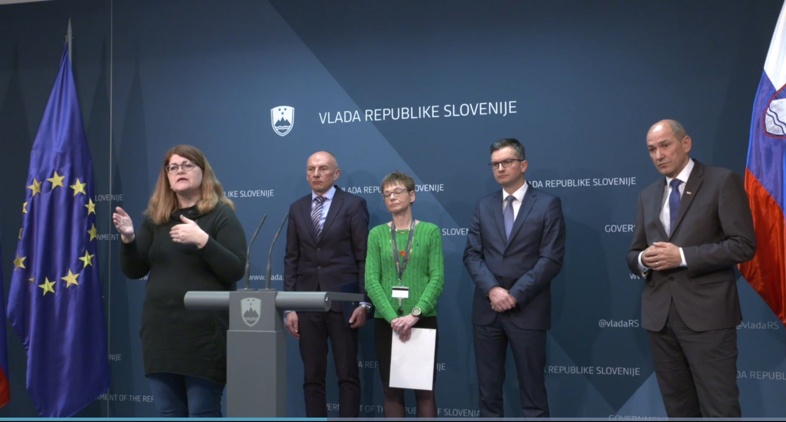 Udeleženci tiskovne konference