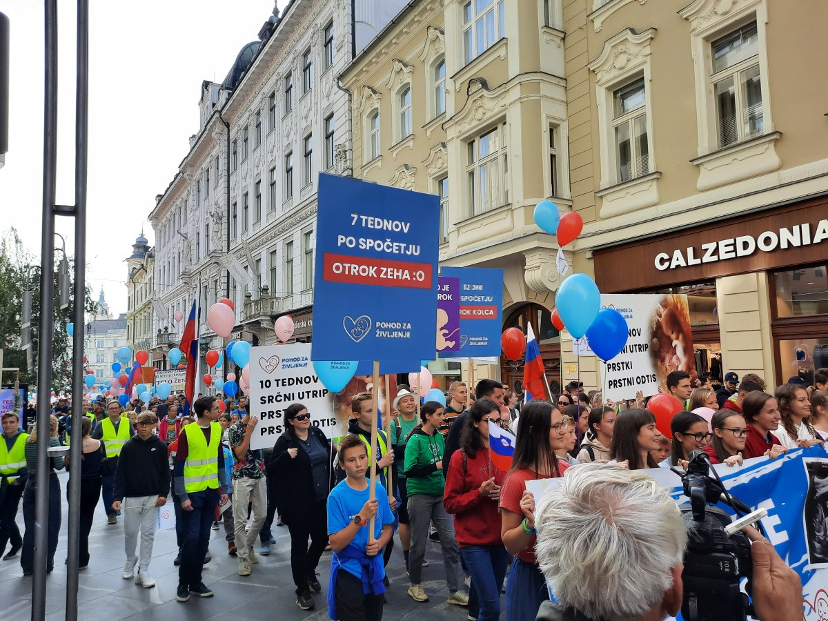 Po programu na Prešernovem trgu se pohod nadaljuje po ljubljanskih ulicah 