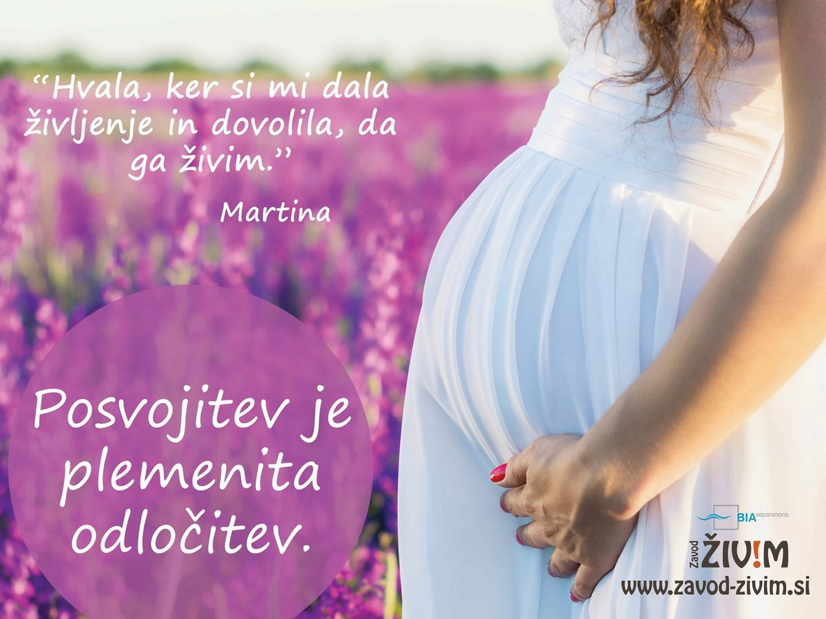 Jumbo plakat Zavoda Živim!