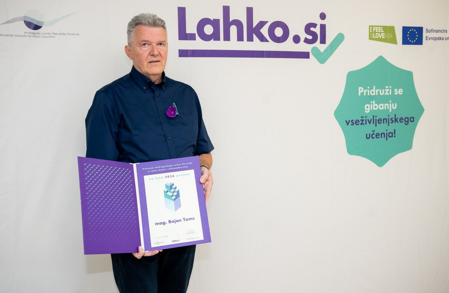 Mag. Bojan Tomc je tudi prejemnik priznanja ACS za izjemne življenjske dosežke