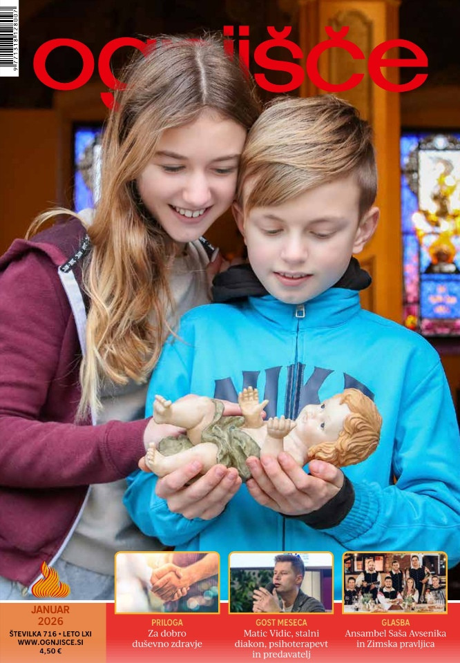 Naslovnica januarske številke revije Ognjišče