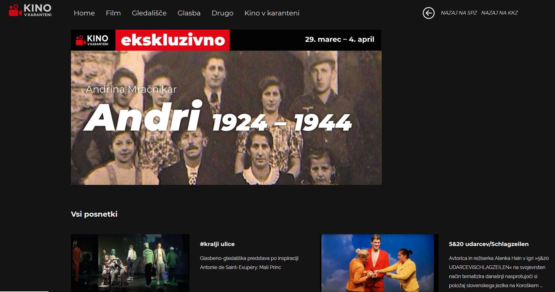 Ponudba Kina v karanteni