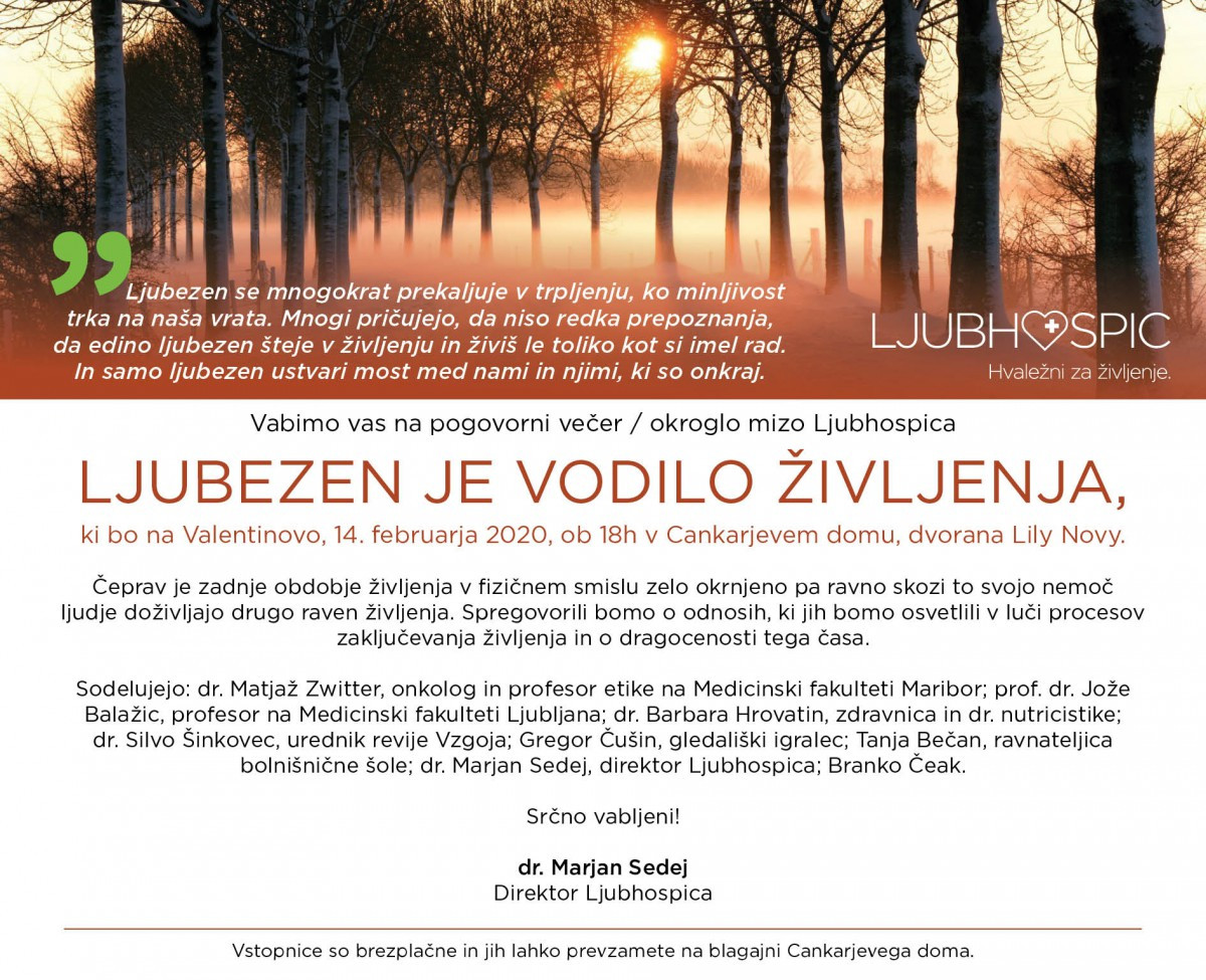 Ljubezen je vodilo življenja