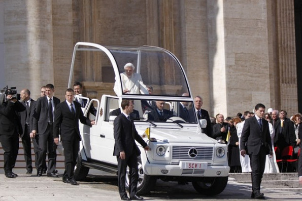 Papež Benedikt XVI.; zadnja avdienca