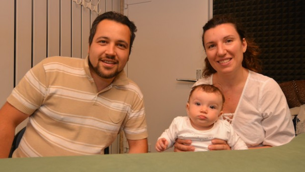 Silvia, Ernesto in devetmesečna Francesca