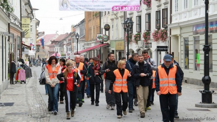 Romarji na ulicah Kranja