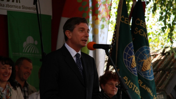 Predsednik države Borut Pahor na shodu kmetov