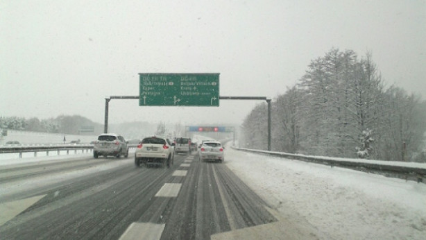 Južna ljubljanska obvoznica v zgodnjih popoldanskih urah