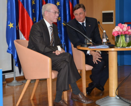 Van Rompuy in Pahor: Nujna je krepitev EU