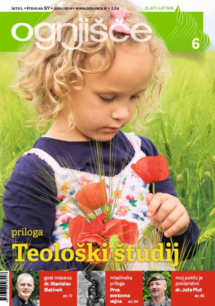 Naslovnica Ognjišča, junij 2014