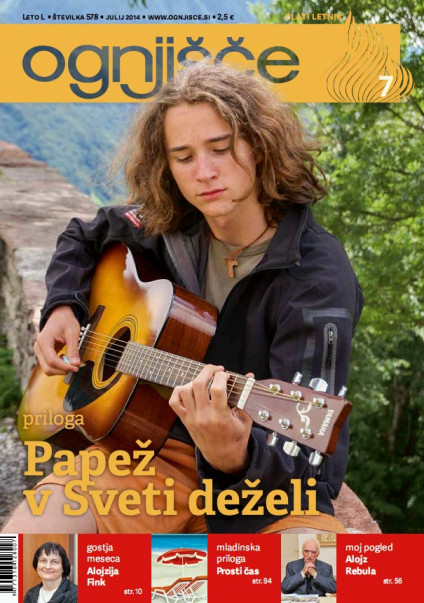 Ognjišče, julij 2014, naslovnica