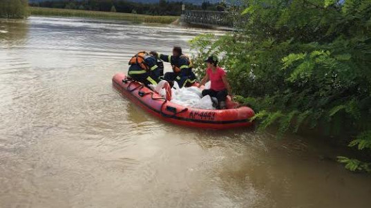 Poplave Zameško-Mršeča vas; foto: Stane Bregar