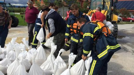 Poplave Zameško-Mršeča vas; foto: Stane Bregar