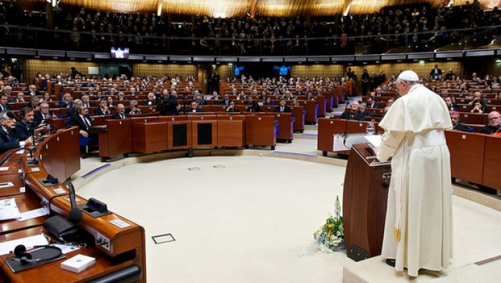 Papež Frančišek v Svetu Evrope