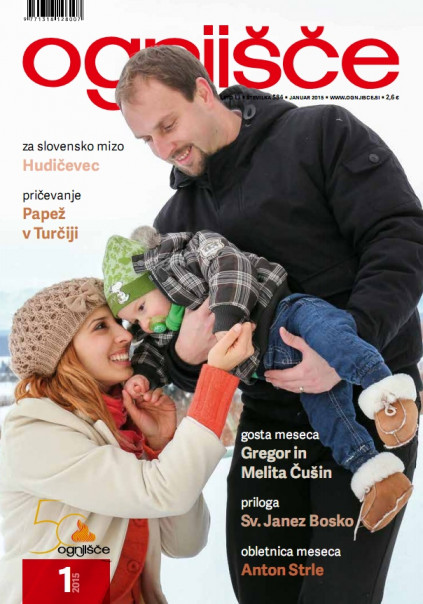Ognjišče, januar 2015, naslovnica