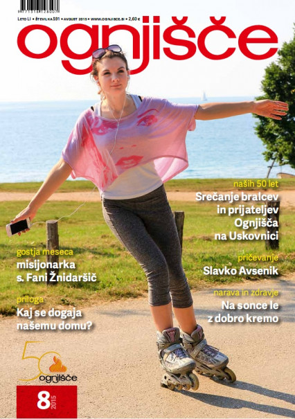 Ognjišče, avgust 2015, naslovnica