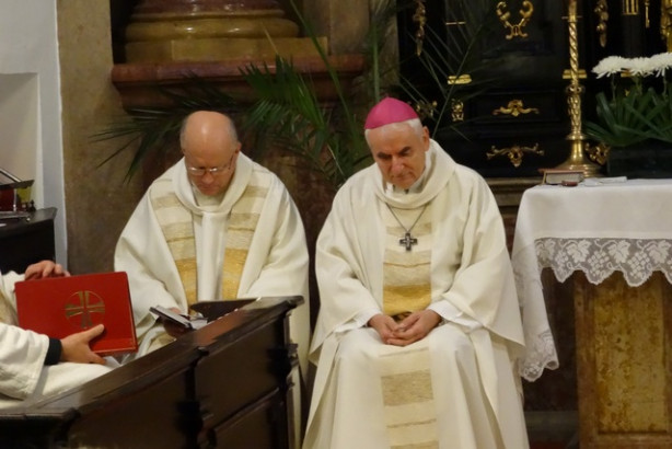 Msgr. Martin Havlik in škof Vojteh Cirkle