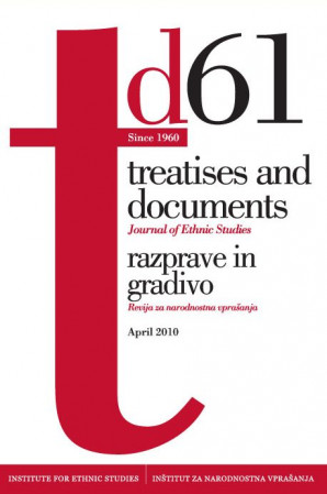Naslovnica 61. številke revije Razprave in gradivo